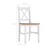 Maison Madeleine -  9 Piece Dining Set Pinewood White and Brown